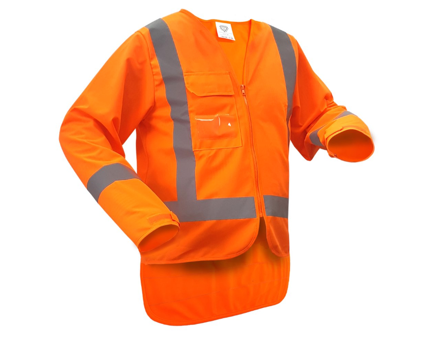 TTMC X-Back Hi-Vis Vest, Long Sleeve 