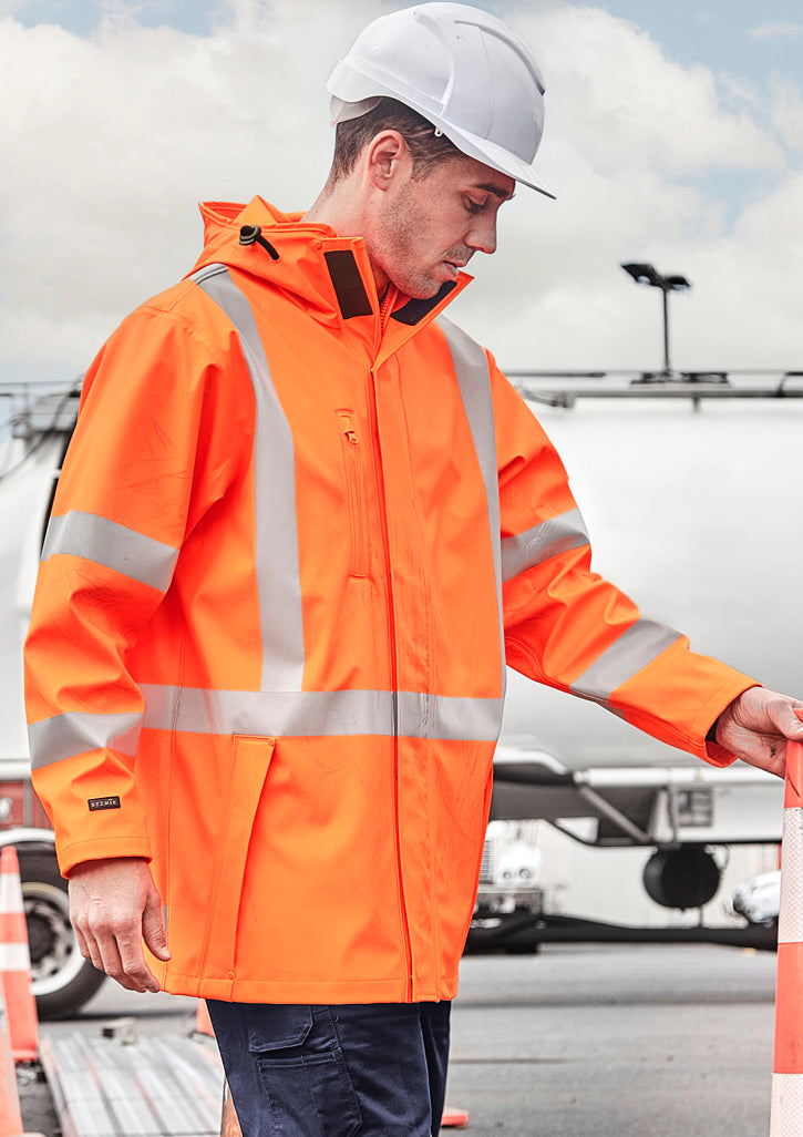 Syzmik Mens TTMC-W23 Hi Vis X Back Heavy Duty Waterproof Jacket ZJ620