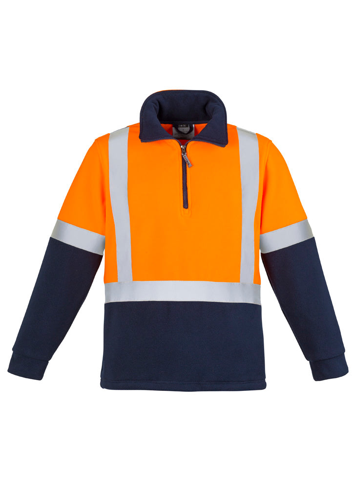 Syzmik Unisex Hi Vis Polar Fleece Pullover - Shoulder Taped ZT462