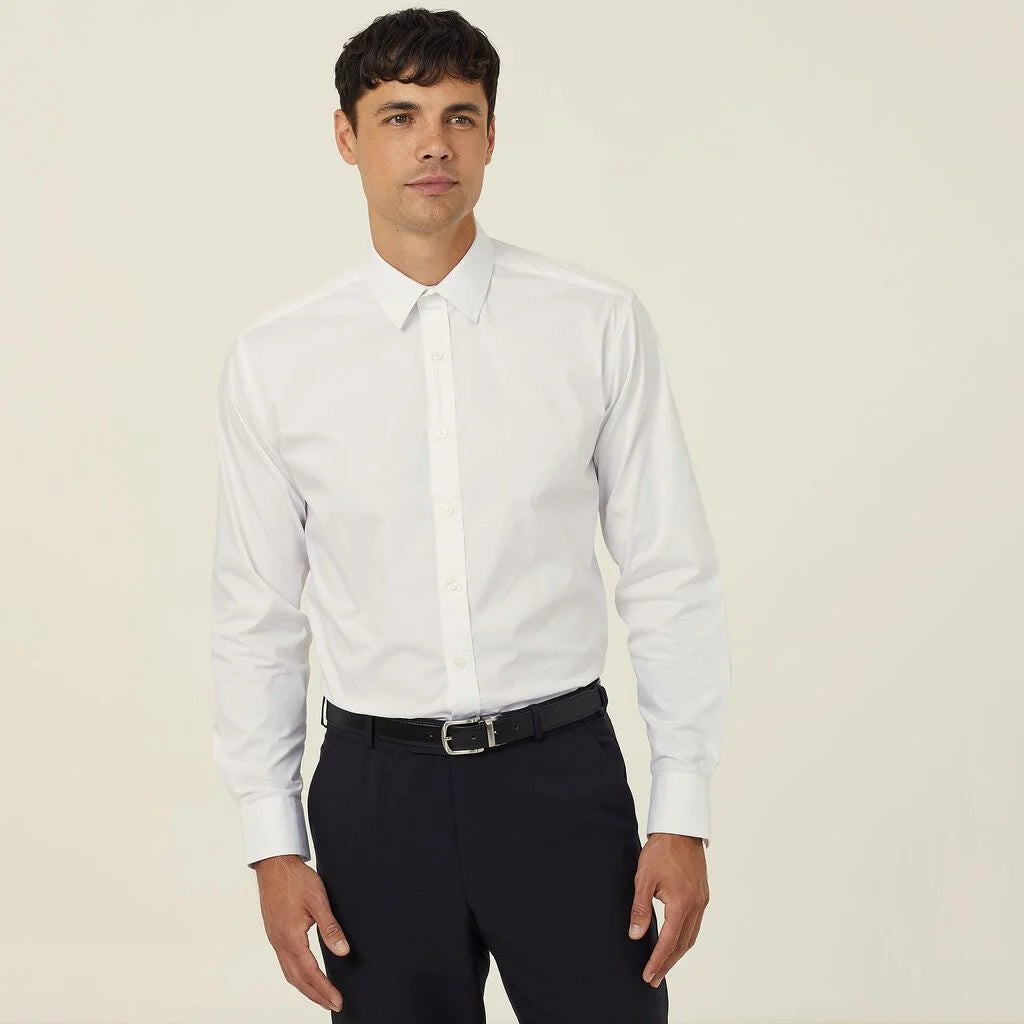 NNI White Mens Work Shirt