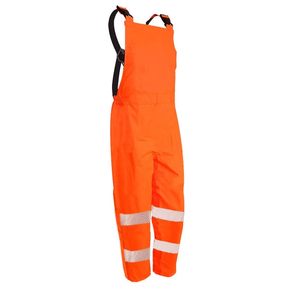 D/N Hi-Vis Bib Trousers PU Coated, Orange | 801072