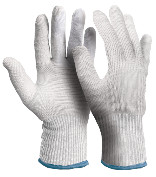 Blade Core Steel Cut 5/F Blue Food Glove | White & Blue BLC5FP