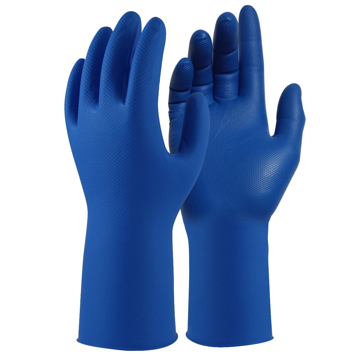 Blue Armour Heavy Duty Disposable Nitrile Grip Glove - 30cm DGBAG | Box of 50