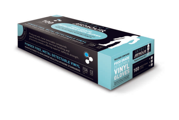 Armour Vinyl Metal Detectable Glove DGMD