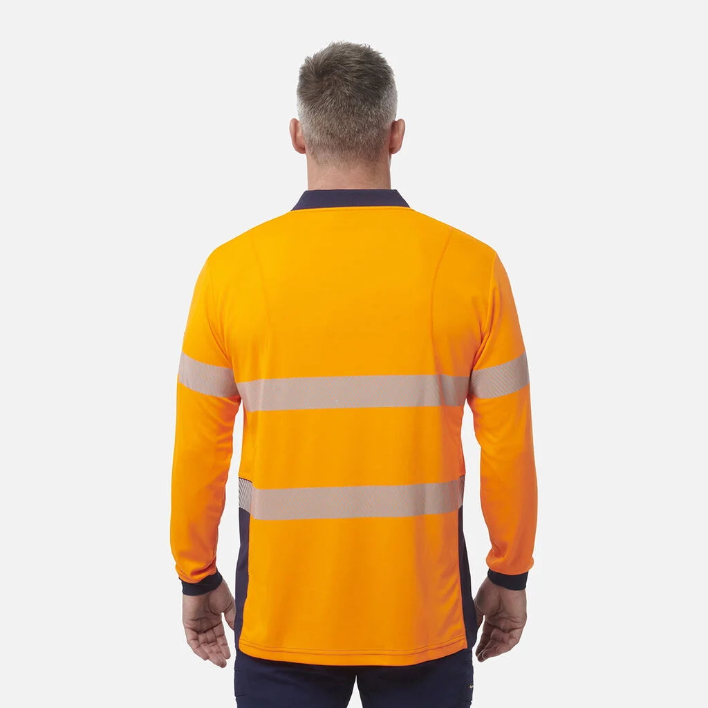 King Gee | Workcool Hi Vis Reflective Long Sleeve Polo  K54225