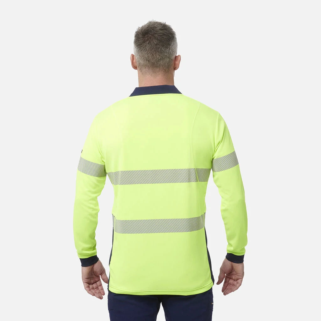 King Gee | Workcool Hi Vis Reflective Long Sleeve Polo  K54225
