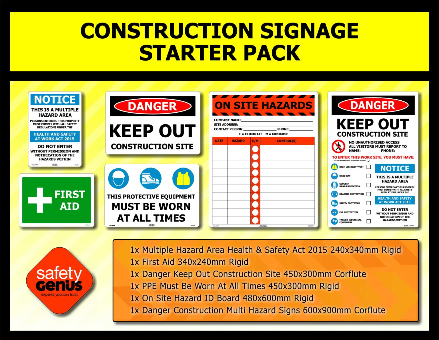 Construction Signage Starter Pack