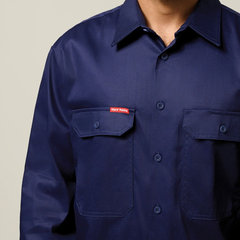 Hard Yakka | Core Long Sleeve Heavyweight Cotton Drill L/S Shirt Y07500