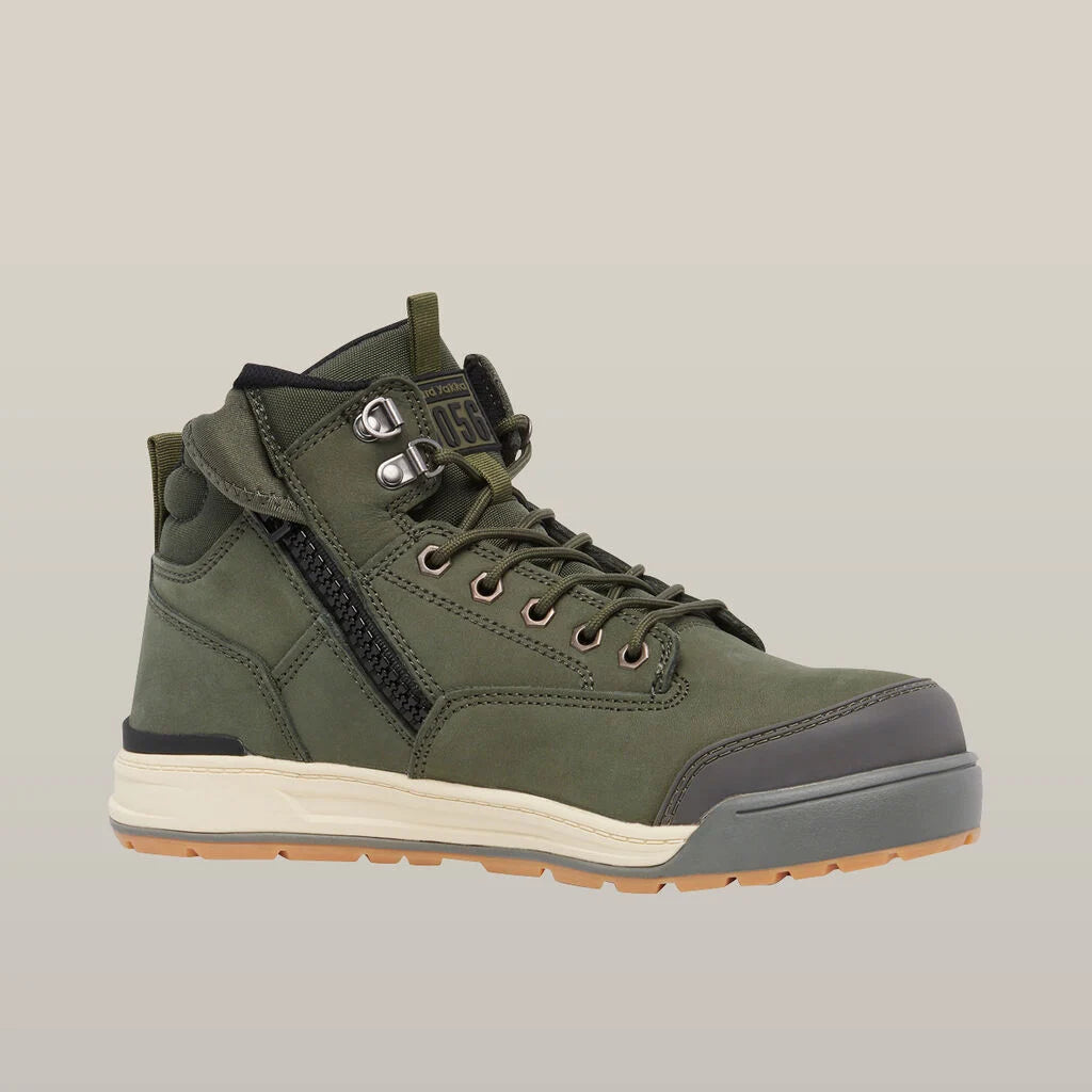 Hard Yakka | 3056 Lace Up & Side Zip Steel Toe Safety Boot Y60203